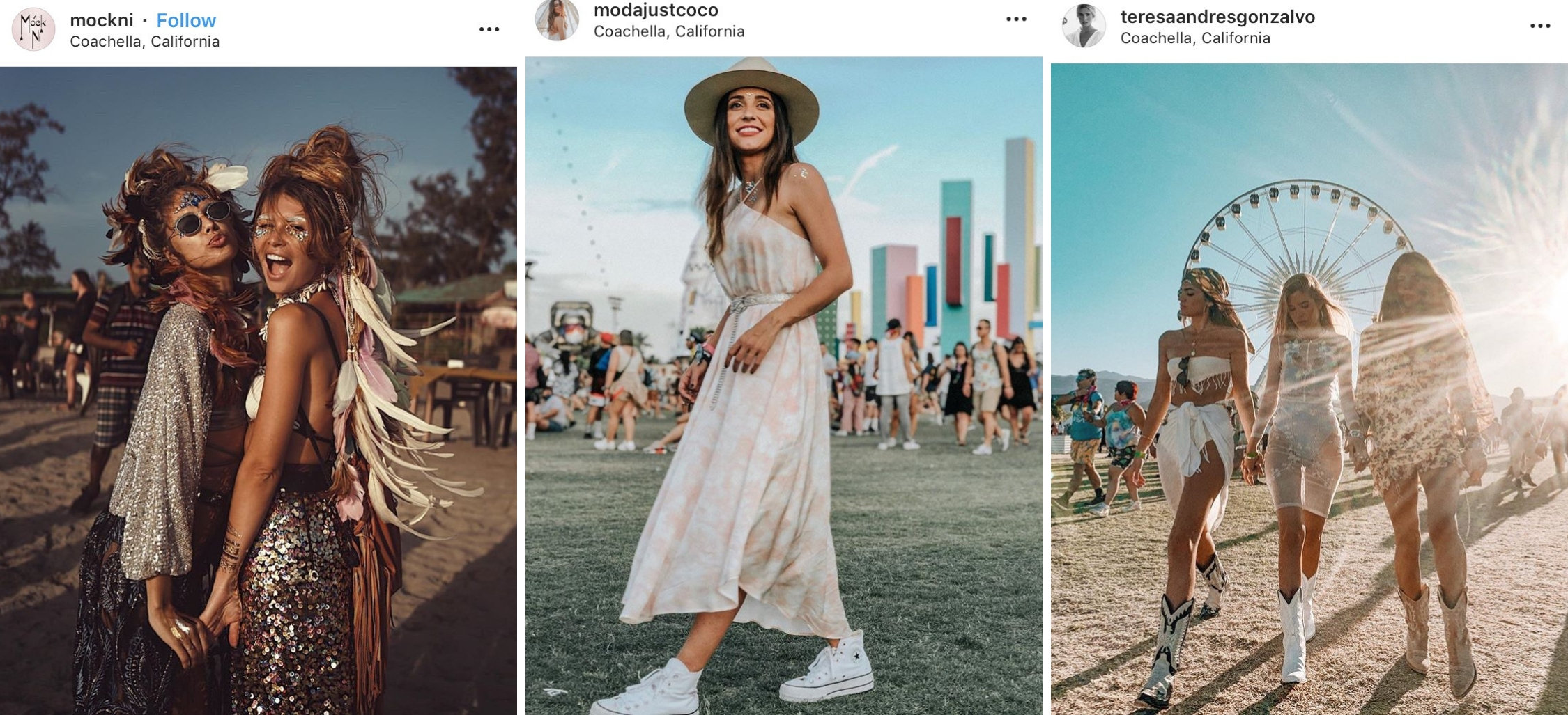 outfits en el festival de coachella